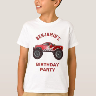 Camiseta Festa de Aniversário Infantil Caminhão Monstro Ver