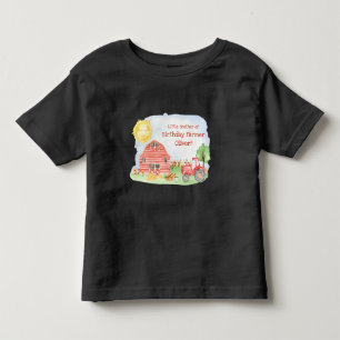 Camiseta Festa de Aniversário Infantil Fazendeiro Combinand