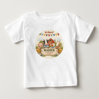 Camiseta Festa de Aniversário Infantil Quintal Rústico 2 an