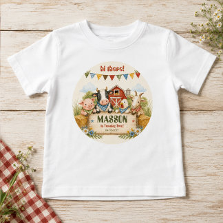 Camiseta Festa de Aniversário Infantil Quintal Rústico 2 an