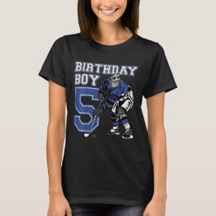Camiseta Festa de Aniversário Infantil Tema Hóquei no Gelo 