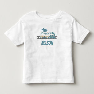 Camiseta Festa de Aniversário Infantil Trem Retrô Terroso