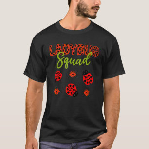 Camiseta Festa de aniversário Ladybug Garota Esquadrão Corr