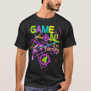Camiseta Festa de aniversário Laser Tag Themed Girls 8th 9t