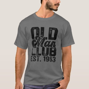 Camiseta Festa de aniversário Mens 1963 - Velho Clube Est. 