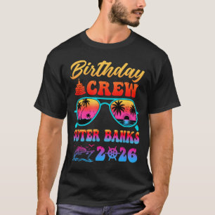Camiseta Festa de aniversário nos bancos exteriores da trip