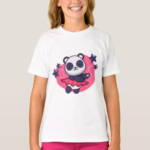 Camiseta Festa de aniversário Panda Dance Cute