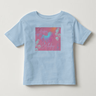 Camiseta Festa de aniversário Pastel Unicorn