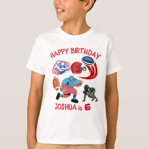 Camiseta Festa de aniversário Personalizada Americana de Fu