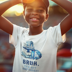Camiseta Festa de Aniversário Personalizada BRUH Boys Pool