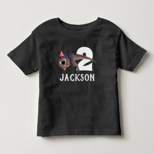 Camiseta Festa de aniversário personalizada de T-Rex