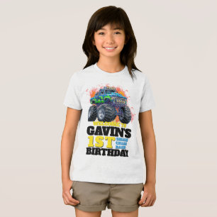 Camiseta Festa de aniversário Personalizada Monster Truck
