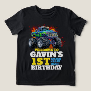 Camiseta Festa de aniversário Personalizada Monster Truck