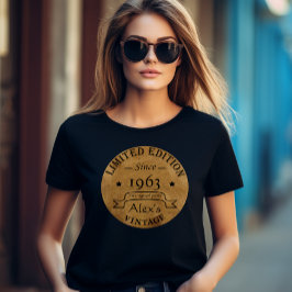 Camiseta Festa de aniversário personalizada vintage