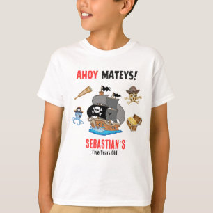 Camiseta Festa de aniversário Pirata