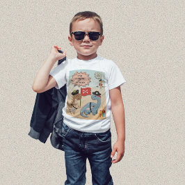 Camiseta Festa de aniversário Pirata De Dinossauro, Twin Bo