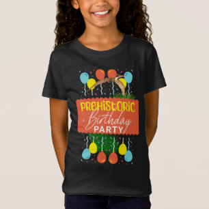 Camiseta Festa de Aniversário Pré-Histórica Pterodáctilo Di