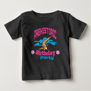 Camiseta Festa de Aniversário Pré-Histórica Pterodáctilo En