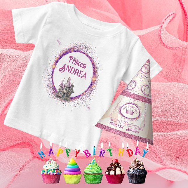 Camiseta Festa de aniversário Real da Princesa Convidada de (Criador carregado)