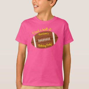Camiseta Festa de aniversário Rosa de Futebol