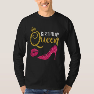 Camiseta Festa de aniversário Squad High Heels Mulheres Bir