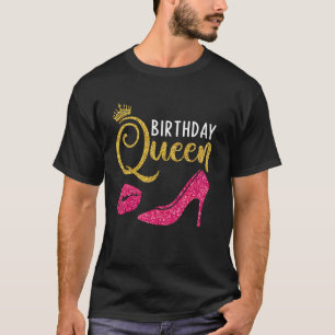 Camiseta Festa de aniversário Squad High Heels Mulheres Bir