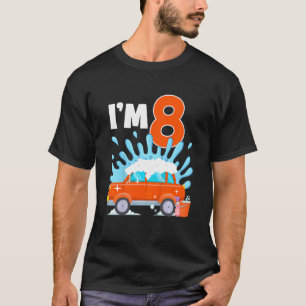 Camiseta Festa de Aniversário Tema Lavagem de Carro Infanti
