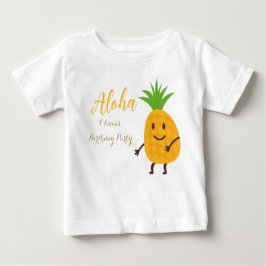 Camiseta Festa de aniversário Tropical Aloha de Summer Pine