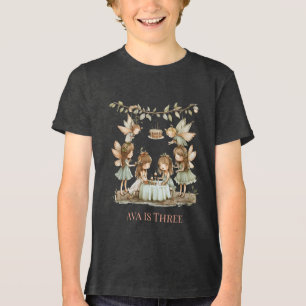 Camiseta Festa de aniversário Whimsic Vintage Fairies