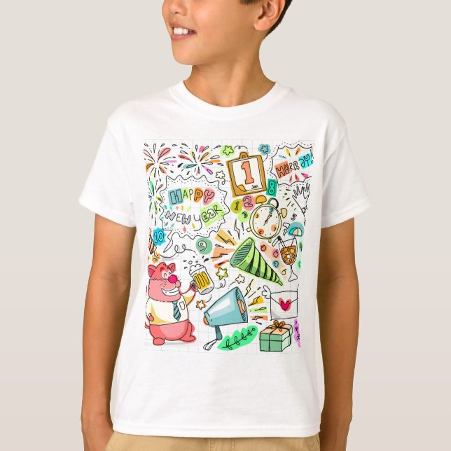Camiseta festa de ano novo (Frente)