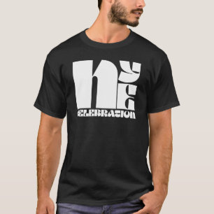 Camiseta Festa de Ano Novo da Tipografia Retrópica Branca N