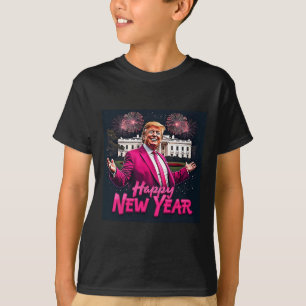Camiseta Festa de Ano Novo do Funny Trump 2025 Trump Ano No