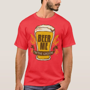 Camiseta Festa de Bachelor do Casamento do Groom Beer Me Ix