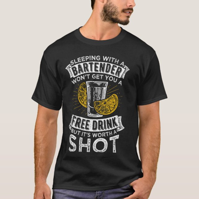 Camiseta Festa de Bar de Álcool do Clube Bebida Dormindo Dr (Frente)