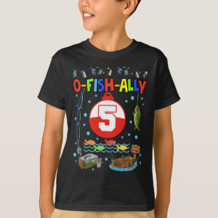 Camiseta Festa de Bday-5 de Aniversário de 5 Anos de idade 