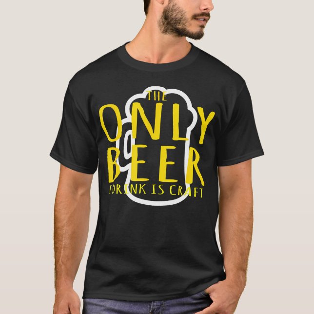Camiseta Festa de Bebida Apenas Cerveja que Eu Bebo É (Frente)