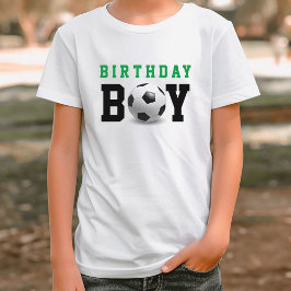 Camiseta Festa de Bola de Futebol de Aniversário do Futebol