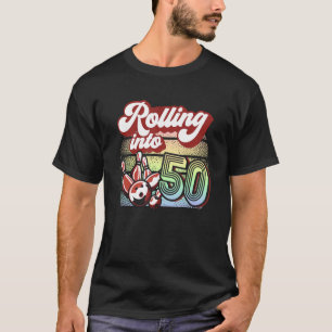 Camiseta Festa de boliches a entrar no aniversário de 50 Bo