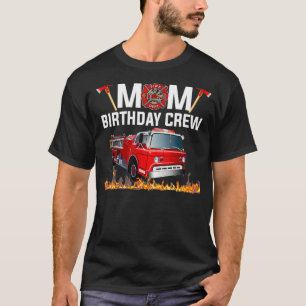 Camiseta Festa de Bombeiros de Bombeiros de Aniversário da