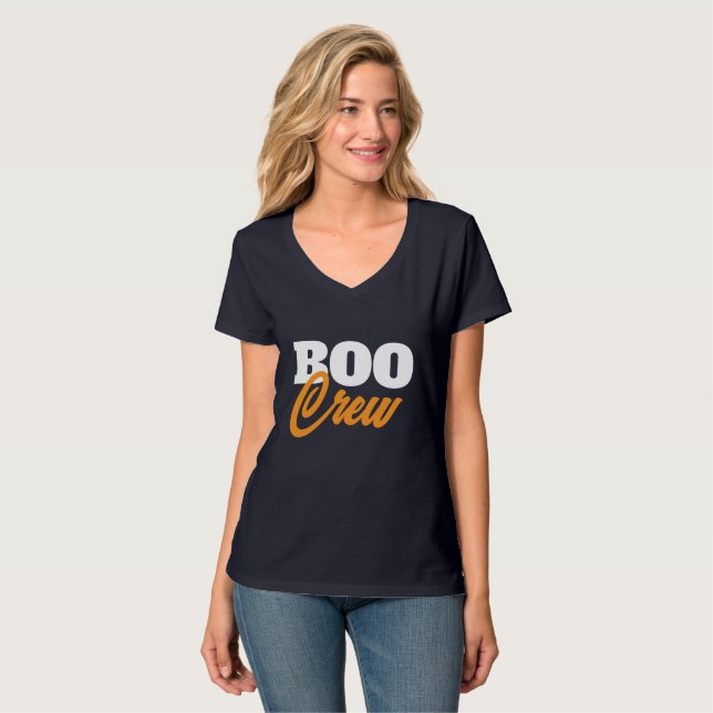 Camiseta Festa de Boo Crew Halloween (Frente Completa)