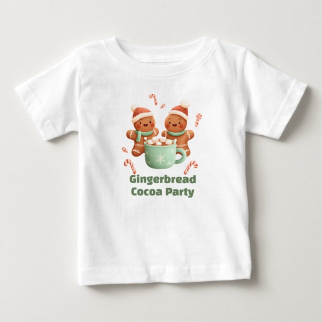 Camiseta Festa de Cacau de Biscoito de Gengibre (Frente)