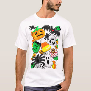 Camiseta Festa de Candies do Halloween Spooky