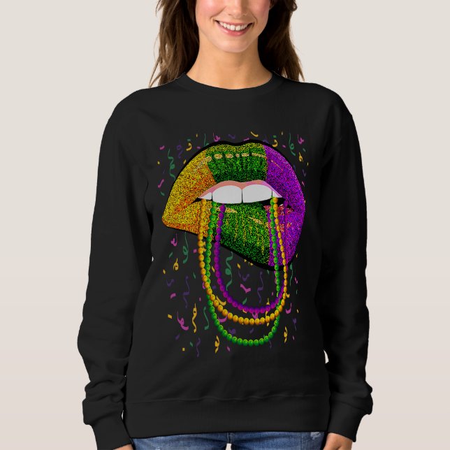 Camiseta Festa de Carnaval conjunto de contas para mulheres (Frente)