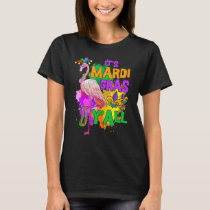 Camiseta Festa de Carnaval Engraçada Ideia Flamingo Mardi G