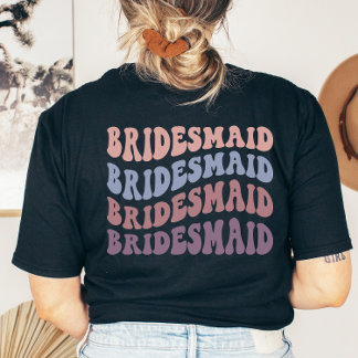 Camiseta Festa de casamento de Impressão da parte traseira