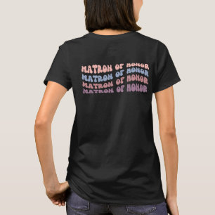 Camiseta Festa de casamento de Impressão da parte traseira 