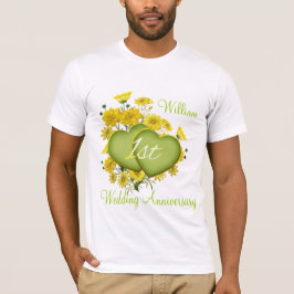 Camiseta Festa de Casamento de ruas Corações de Flor Selvag