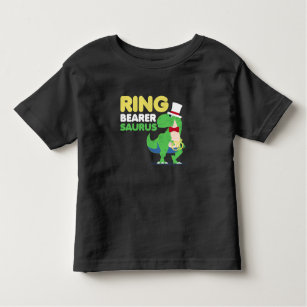 Camiseta Festa de casamento Dinossauro Rex para Portadores 
