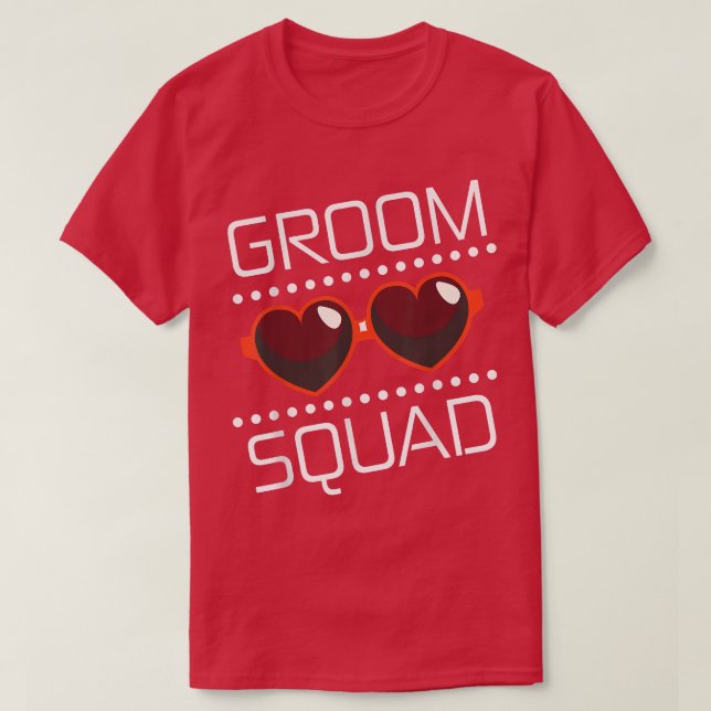Camiseta Festa de casamento do Groom Squad (Frente do Design)