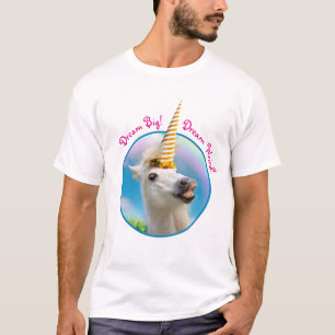 Camiseta Festa De Cavalo Unicórnio E Arco-Íris
